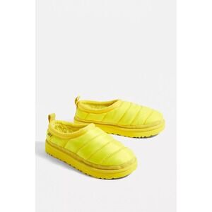 UGG Canary Yellow‎ Tasman Puft Outdoor Slippers Women's Size 7